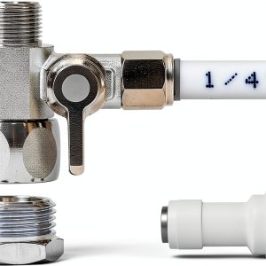 GOOGIES Brass Tee Stop Valve 3/8 Compression Easy-0