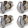 BrassCraft Angle Stop Valve Chrome 4 Pack G2CR19L1X-0