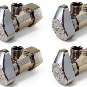 BrassCraft Angle Stop Valve Chrome 4 Pack G2CR19L1X-0