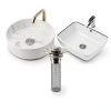 Bathroom Sink Stopper Strainer HFMZYWA 2PCS Pop-Up with Stainless-8