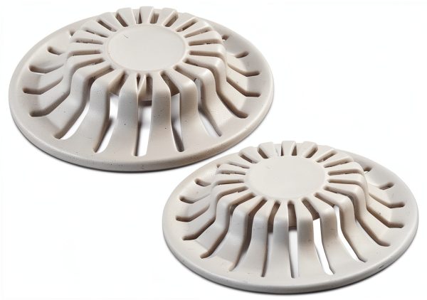 Bathroom Sink Suction Cup Hair Catcher Danco White Pop‑Up 2 Pack-0